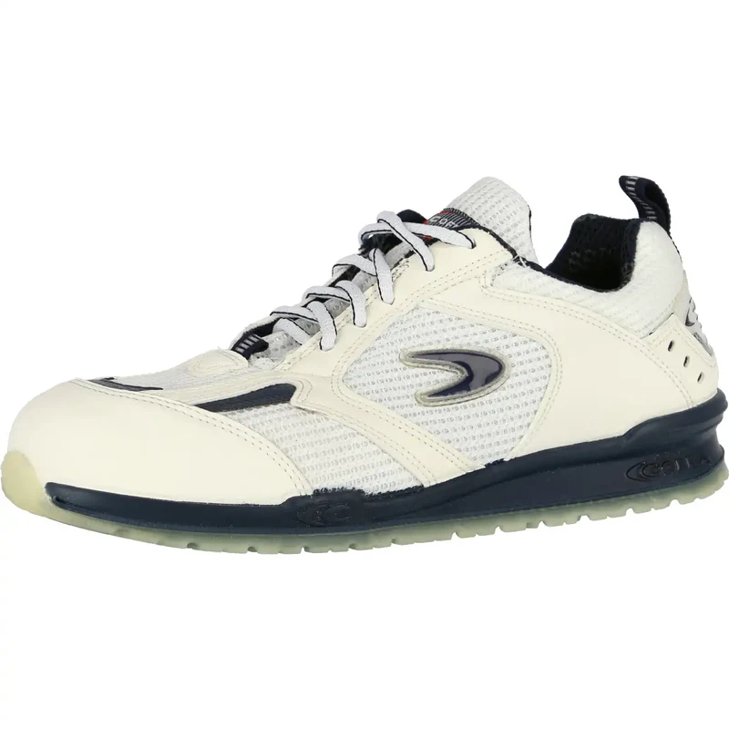 Cofra Flameng Running S1P Sicherheitshalbschuhe weiß
